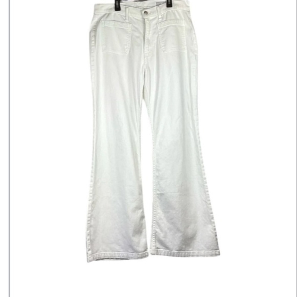 -Gap High Rise '70s Flare Jeans optic white Size 31 (12)